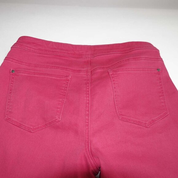 Chico's Womens Girlfriend Slim Leg Ankle Pull On Jeans Size 0.5 / 6 Pink Stretch - Picture 6 of 6